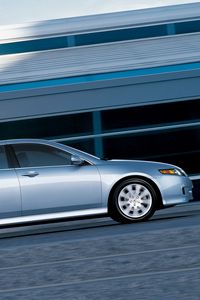 Preview wallpaper acura, tsx, 2006, silver metallic, side view, style, cars, speed