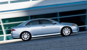 Preview wallpaper acura, tsx, 2006, silver metallic, side view, style, cars, speed