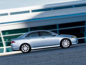 Preview wallpaper acura, tsx, 2006, silver metallic, side view, style, cars, speed