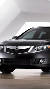 Preview wallpaper acura, tsx, 2008, black, front view, style, auto