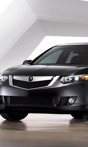 Preview wallpaper acura, tsx, 2008, black, front view, style, auto