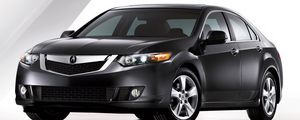 Preview wallpaper acura, tsx, 2008, black, front view, style, auto