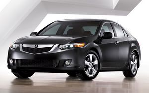 Preview wallpaper acura, tsx, 2008, black, front view, style, auto