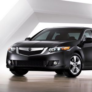 Preview wallpaper acura, tsx, 2008, black, front view, style, auto