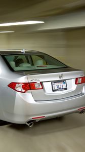 Preview wallpaper acura, tsx, 2008, silver metallic, rear view, style, cars, speed