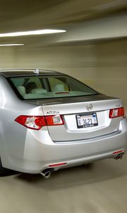 Preview wallpaper acura, tsx, 2008, silver metallic, rear view, style, cars, speed