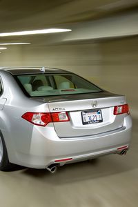 Preview wallpaper acura, tsx, 2008, silver metallic, rear view, style, cars, speed