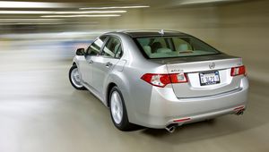 Preview wallpaper acura, tsx, 2008, silver metallic, rear view, style, cars, speed