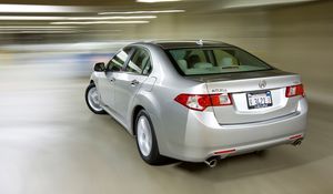 Preview wallpaper acura, tsx, 2008, silver metallic, rear view, style, cars, speed