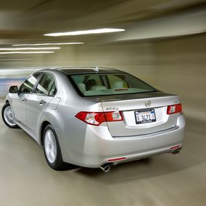 Preview wallpaper acura, tsx, 2008, silver metallic, rear view, style, cars, speed