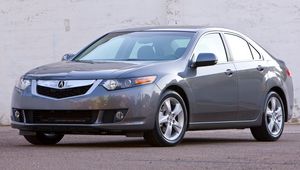 Preview wallpaper acura, tsx, 2008, gray, front view, style, cars, asphalt