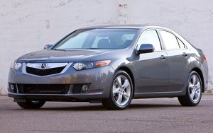 Preview wallpaper acura, tsx, 2008, gray, front view, style, cars, asphalt