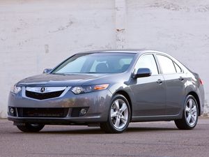 Preview wallpaper acura, tsx, 2008, gray, front view, style, cars, asphalt