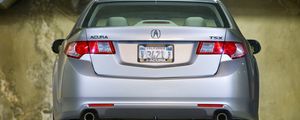 Preview wallpaper acura, tsx, 2008, metallic silver, rear view, style, cars, parking