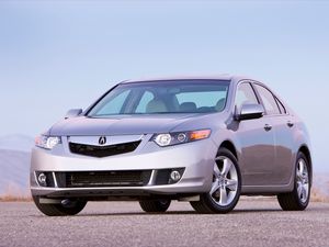 Preview wallpaper acura, tsx, 2008, silver metallic, front view, style, cars, sky