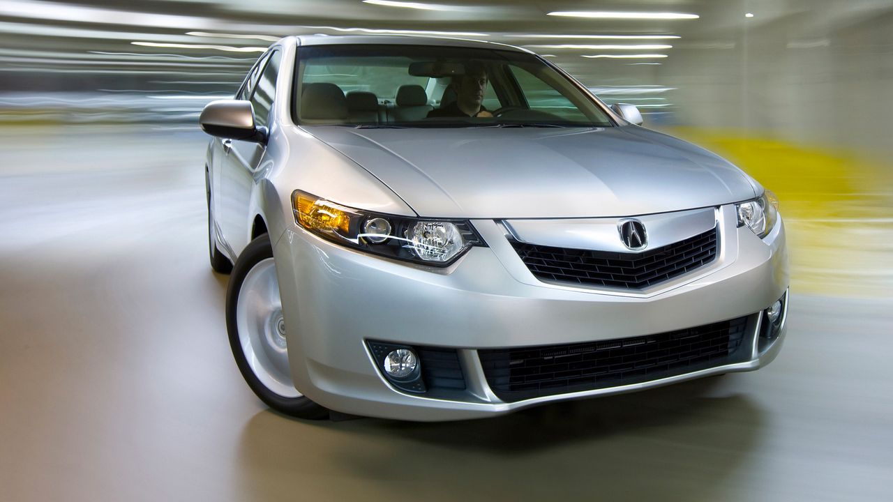 Wallpaper acura, tsx, 2008, silver metallic, front view, style, cars, speed, drift