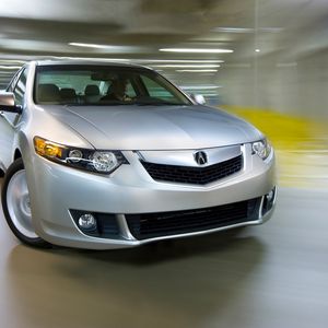 Preview wallpaper acura, tsx, 2008, silver metallic, front view, style, cars, speed, drift