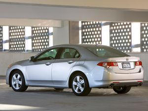 Preview wallpaper acura, tsx, 2008, silver metallic, side view, style, cars, building