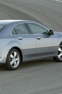 Preview wallpaper acura, tsx, 2010, metallic gray, side view, style, cars, asphalt