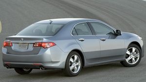 Preview wallpaper acura, tsx, 2010, metallic gray, side view, style, cars, asphalt