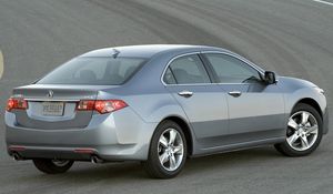 Preview wallpaper acura, tsx, 2010, metallic gray, side view, style, cars, asphalt