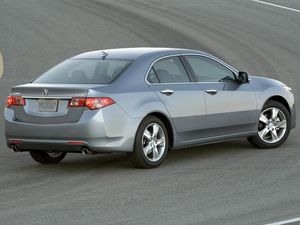 Preview wallpaper acura, tsx, 2010, metallic gray, side view, style, cars, asphalt