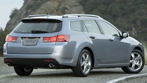 Preview wallpaper acura, tsx, 2010, blue metallic, rear view, style, cars, nature, asphalt