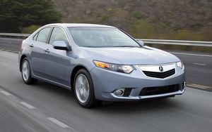 Preview wallpaper acura, tsx, 2010, blue, front view, style, cars, speed, nature