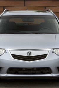Preview wallpaper acura, tsx, 2010, white, front view, style, cars, walls, asphalt