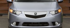 Preview wallpaper acura, tsx, 2010, white, front view, style, cars, walls, asphalt