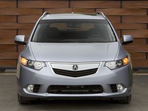 Preview wallpaper acura, tsx, 2010, white, front view, style, cars, walls, asphalt