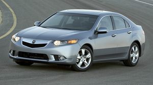 Preview wallpaper acura, tsx, 2010, gray metallic, front view, style, cars, asphalt