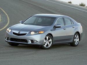 Preview wallpaper acura, tsx, 2010, gray metallic, front view, style, cars, asphalt