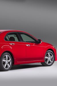 Preview wallpaper acura, tsx, 2011, red, side view, style, cars