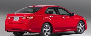 Preview wallpaper acura, tsx, 2011, red, side view, style, cars