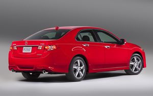 Preview wallpaper acura, tsx, 2011, red, side view, style, cars