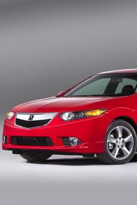 Preview wallpaper acura, tsx, 2011, red, side view, style, cars