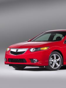 Preview wallpaper acura, tsx, 2011, red, side view, style, cars