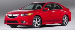 Preview wallpaper acura, tsx, 2011, red, side view, style, cars