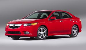 Preview wallpaper acura, tsx, 2011, red, side view, style, cars