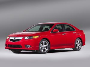 Preview wallpaper acura, tsx, 2011, red, side view, style, cars