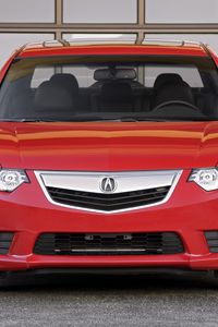 Preview wallpaper acura, tsx, 2011, red, front view, style, auto