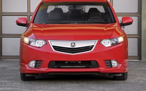 Preview wallpaper acura, tsx, 2011, red, front view, style, auto