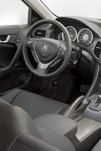 Preview wallpaper acura, tsx, salon, interior, steering wheel, speedometer