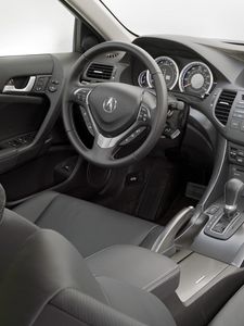 Preview wallpaper acura, tsx, salon, interior, steering wheel, speedometer