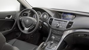 Preview wallpaper acura, tsx, salon, interior, steering wheel, speedometer