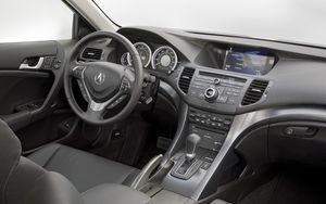 Preview wallpaper acura, tsx, salon, interior, steering wheel, speedometer