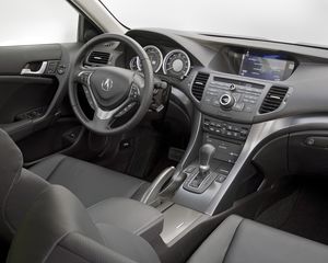 Preview wallpaper acura, tsx, salon, interior, steering wheel, speedometer