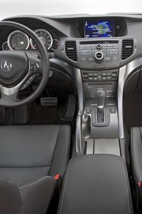 Preview wallpaper acura, tsx, salon, interior, steering wheel, speedometer