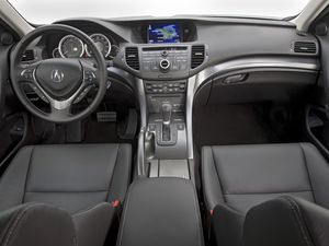 Preview wallpaper acura, tsx, salon, interior, steering wheel, speedometer